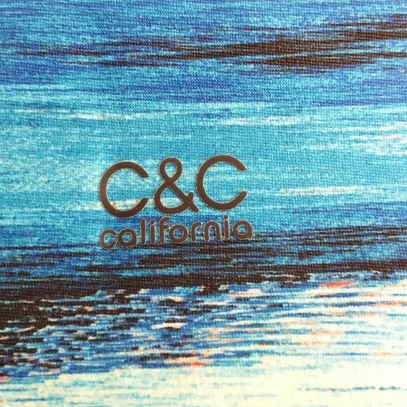 C&C California Blue Multicolor Leggings S - Picture 5 of 10